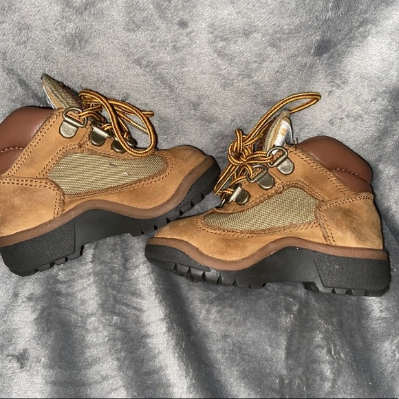 Timberland Field Boots Infant Toddler Size 5 Brown Nubuck - Picture 6 of 11